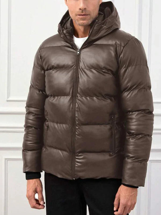 Luca Men’s Puffer Jacket – Quilted Winter Coat