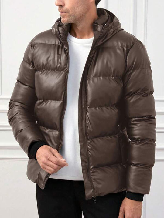 Luca Men’s Puffer Jacket – Quilted Winter Coat