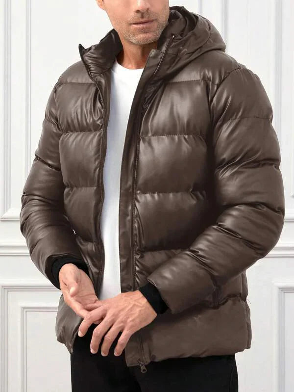 Luca Men’s Puffer Jacket – Quilted Winter Coat