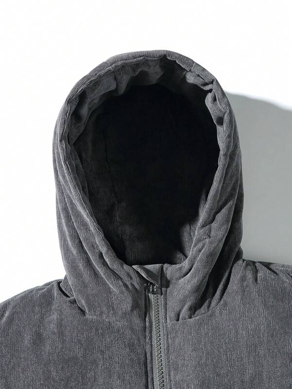 Hugo Men’s Puffer Jacket – Quilted Winter Coat with Hood