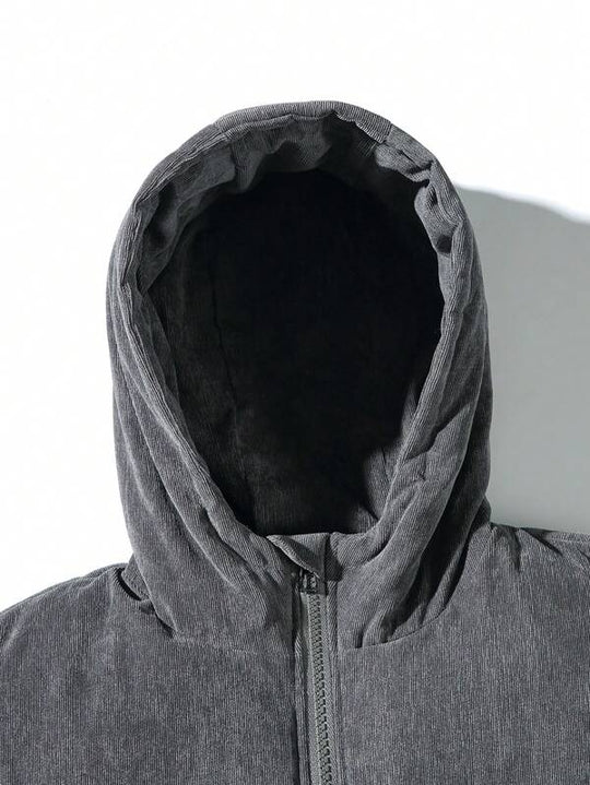 Hugo Men’s Puffer Jacket – Quilted Winter Coat with Hood