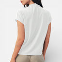 Dames Top met Korte Mouwen Zachte Breiing Comfortabel Voor Elke Dag