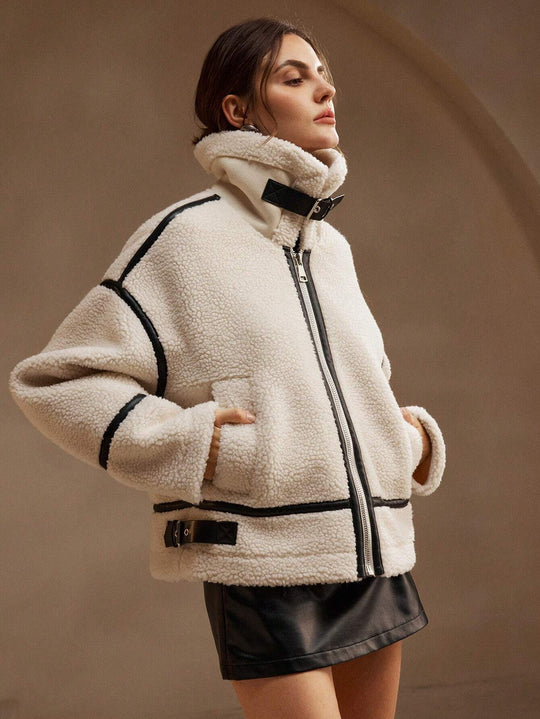 Mara - Dames Oversized Sherpa Jas