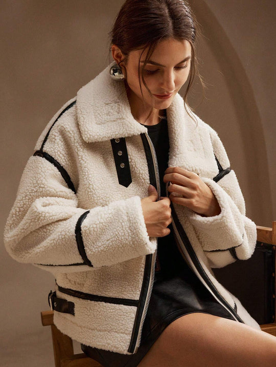 Mara - Dames Oversized Sherpa Jas