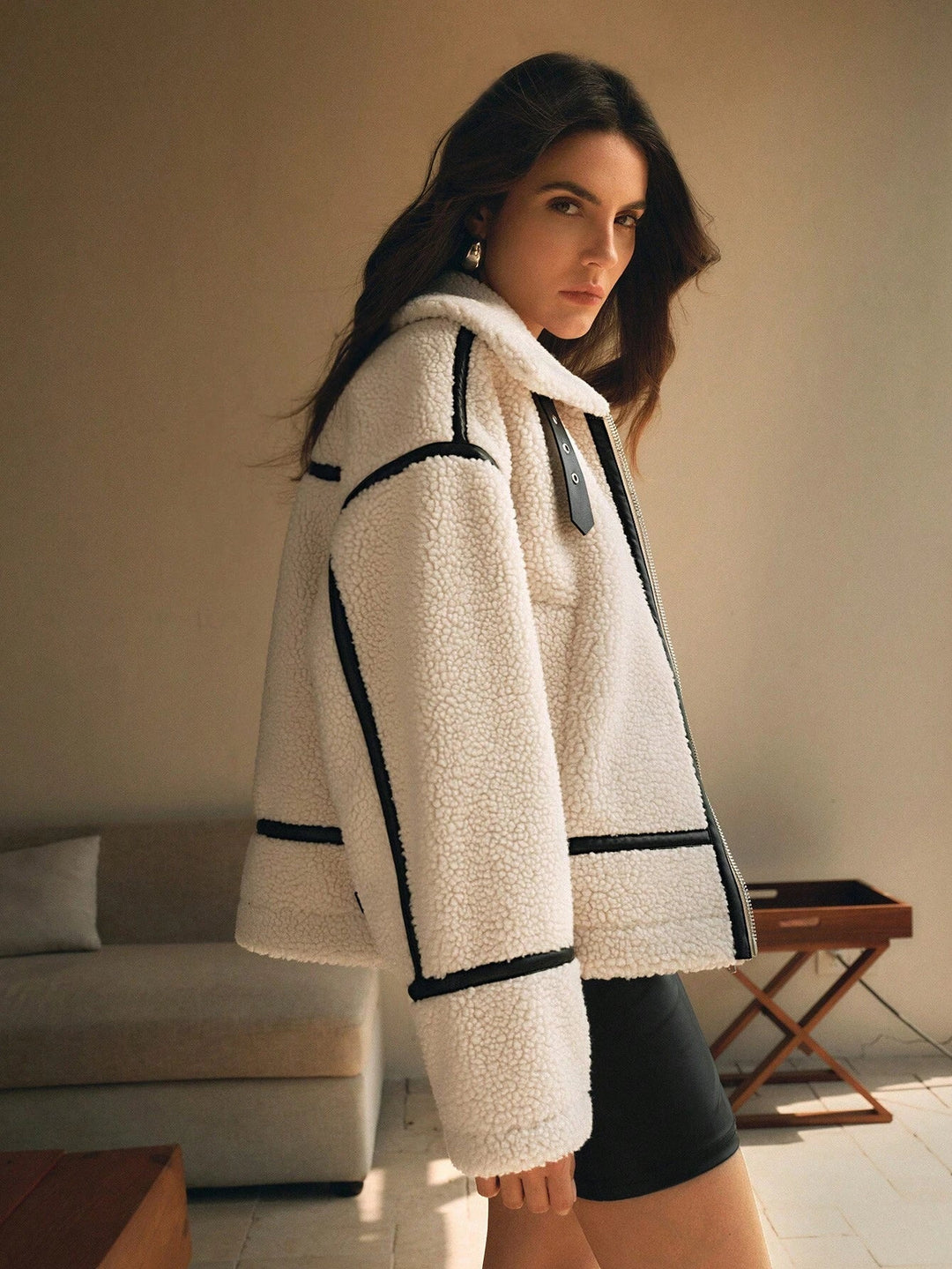 Mara - Dames Oversized Sherpa Jas