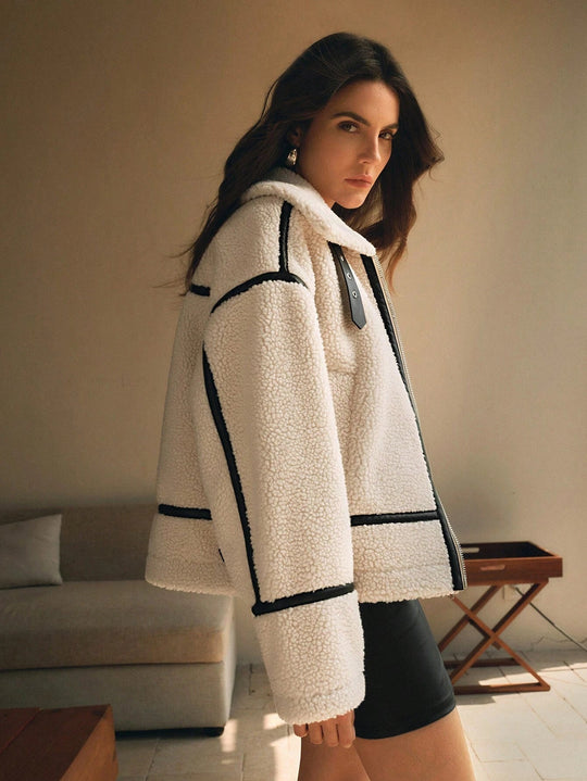 Mara - Dames Oversized Sherpa Jas