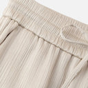 Women’s Blazer and Trousers Set Wrinkle Texture Lightweight Suit