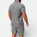 Men’s Cotton Linen Blend Two Piece Set Breathable Casual Summer Outfit