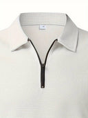Barclay & Bloom – Men's Casual Zip-up Polo With V-Neck