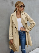 Leona | Women's Double-Breasted Trench Coat