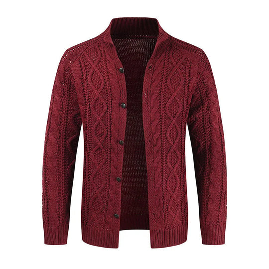 Miles Men’s Cardigan – Chunky Knit Button-Up Sweater