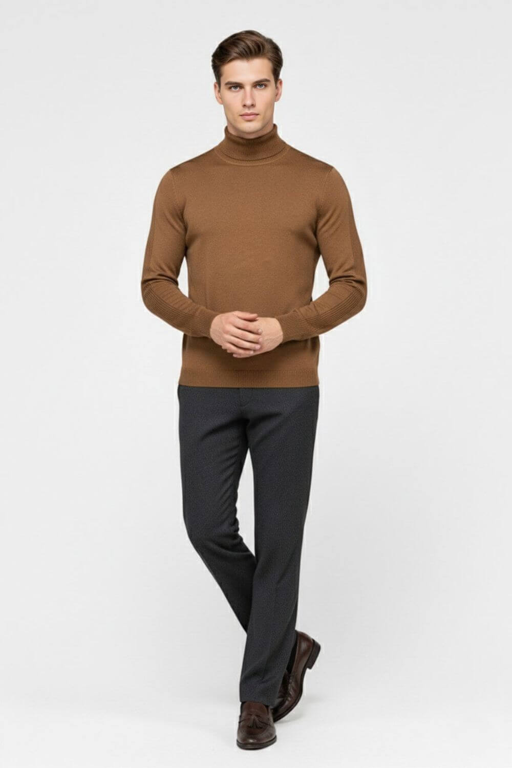 Barclay & Bloom | Herren Rollkragenpullover – Feiner Strick Wollmischung Pullover
