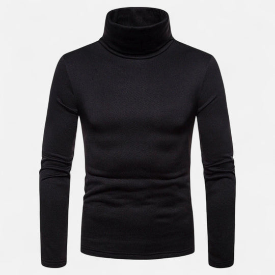Barclay & Bloom | Men’s Turtleneck Top – Slim Fit Stretch Long Sleeve