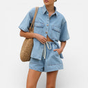 Women’s Denim Short Set 2 Piece Summer Outfit