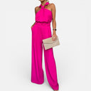 Barclay & Bloom | Women’s Halter Neck Jumpsuit – Elegant Wide-Leg Jumpsuit