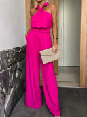 Barclay & Bloom | Damen Neckholder-Jumpsuit – Eleganter Jumpsuit mit weitem Bein