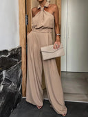 Barclay & Bloom | Damen Neckholder-Jumpsuit – Eleganter Jumpsuit mit weitem Bein