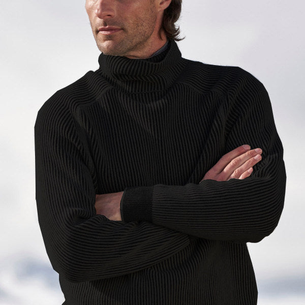 Harrison Men’s Sweater – Ribbed Turtleneck Knit Pullover