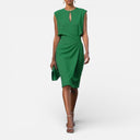 Women’s Classic Ruched Sheath Dress Wedding Guest