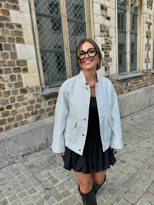 Sabine | Women's Short Coat with Button Closure