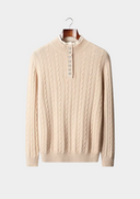 Barclay & Bloom | Herren Merinowolle Henley Strickpullover