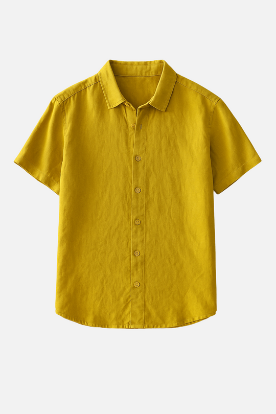 Ethan Men’s Linen Shirt – Short Sleeve Summer Wear