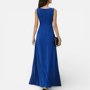 Women’s Maxi Dress Stretch Fabric Classic Sleeveless Long Fit