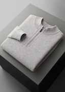 Barclay & Bloom | Heren Kasjmier Half-Rits Gebreide Set – Trui en Broek