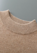 Men’s Extra-Fine Merino Wool Classic Mockneck Knit Sweater