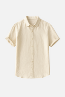 Ethan Men’s Linen Shirt – Short Sleeve Summer Wear