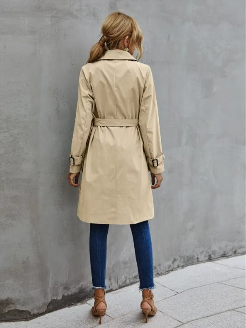 Leona | Women's Double-Breasted Trench Coat