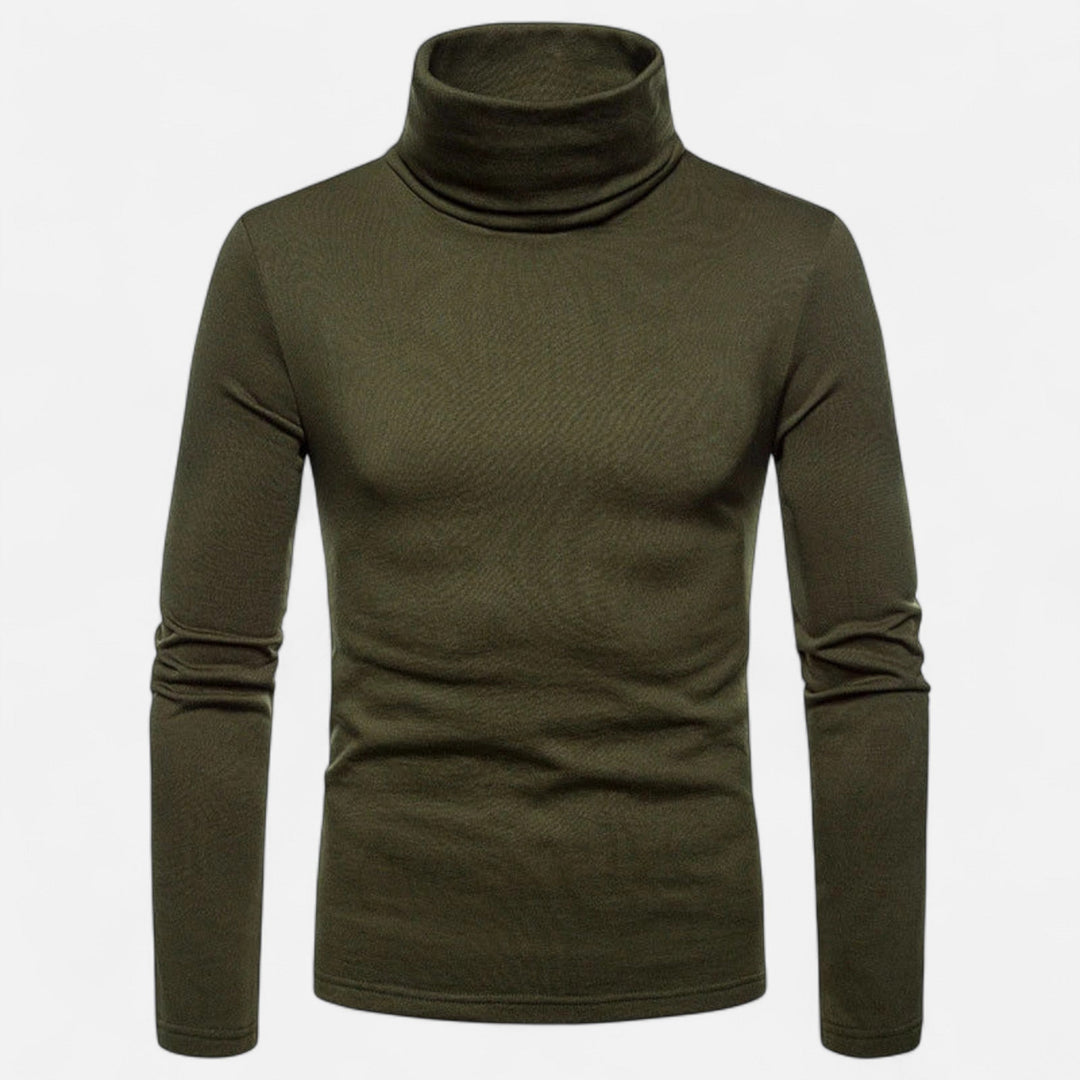 Barclay & Bloom | Men’s Turtleneck Top – Slim Fit Stretch Long Sleeve