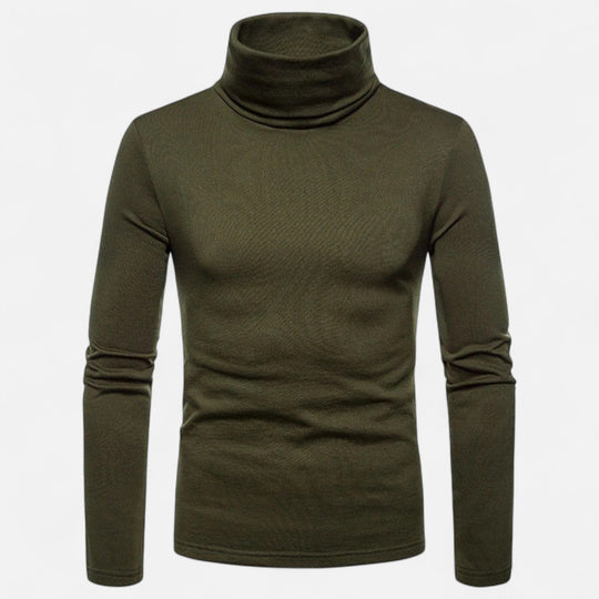 Barclay & Bloom | Men’s Turtleneck Top – Slim Fit Stretch Long Sleeve