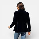 Odessa | Velvet Blazer with Button Detail