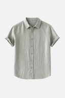 Ethan Men’s Linen Shirt – Short Sleeve Summer Wear