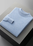 Men’s Extra-Fine Merino Wool Classic Mockneck Knit Sweater