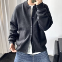 Taylor herenvest – gebreide trui met knopen