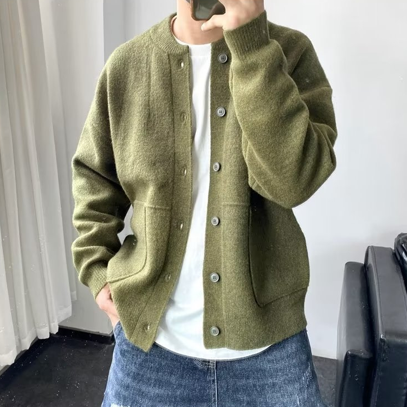 Taylor Men’s Cardigan – Button-Up Knit Sweater