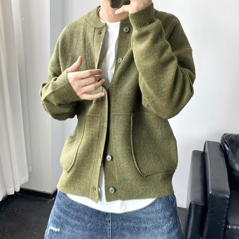 Taylor Men’s Cardigan – Button-Up Knit Sweater