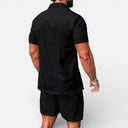 Men’s Cotton Linen Blend Two Piece Set Breathable Casual Summer Outfit