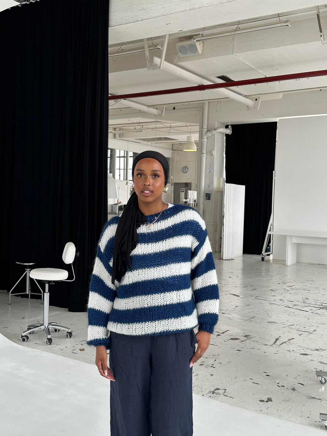 Lena | Women's Striped Knitted Sweater
