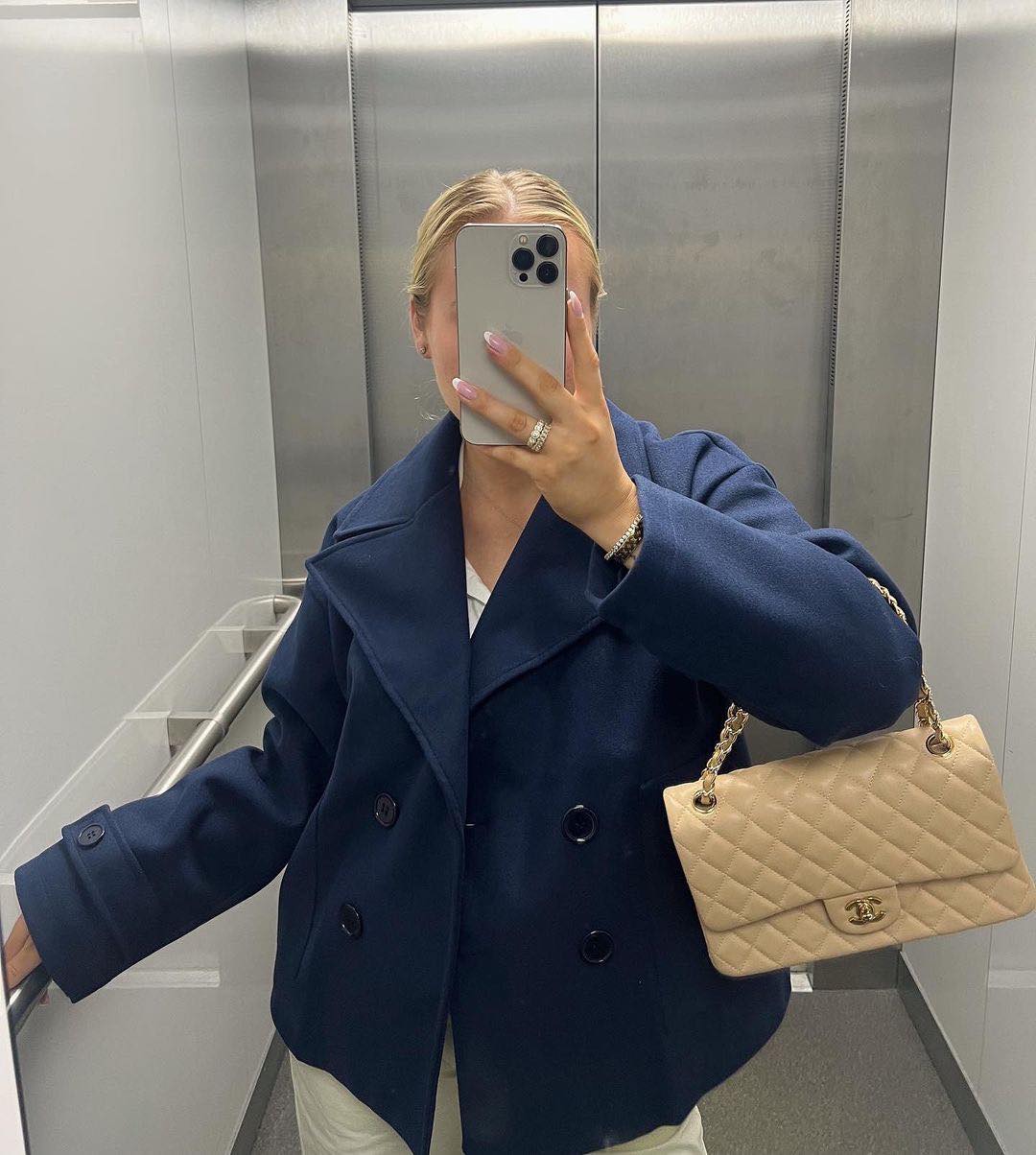 Camille – Women’s double-breasted wool blend coat