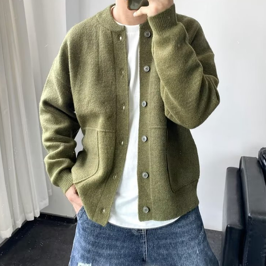 Taylor Men’s Cardigan – Button-Up Knit Sweater