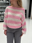 Lena | Damen gestreifter Strickpullover