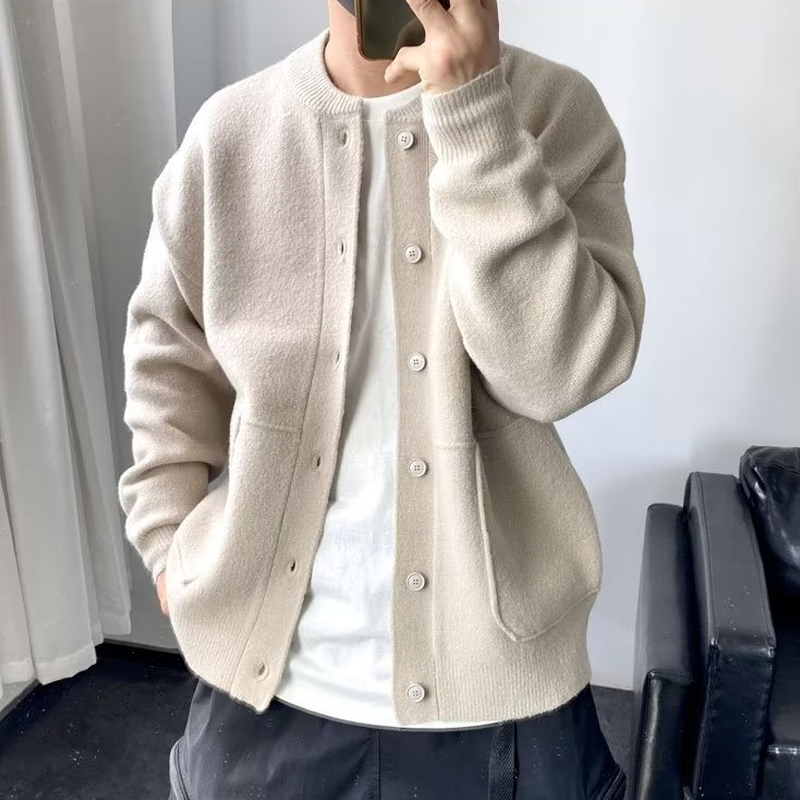 Taylor Men’s Cardigan – Button-Up Knit Sweater