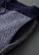 Barclay & Bloom | Herren Merinowolle Gemustertes Strickset – Reißverschlussoberteil und Hose