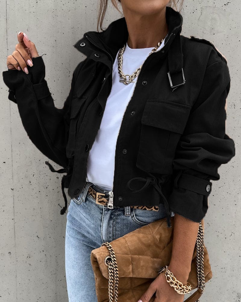 Mary - Women's Cropped Utility Jacket