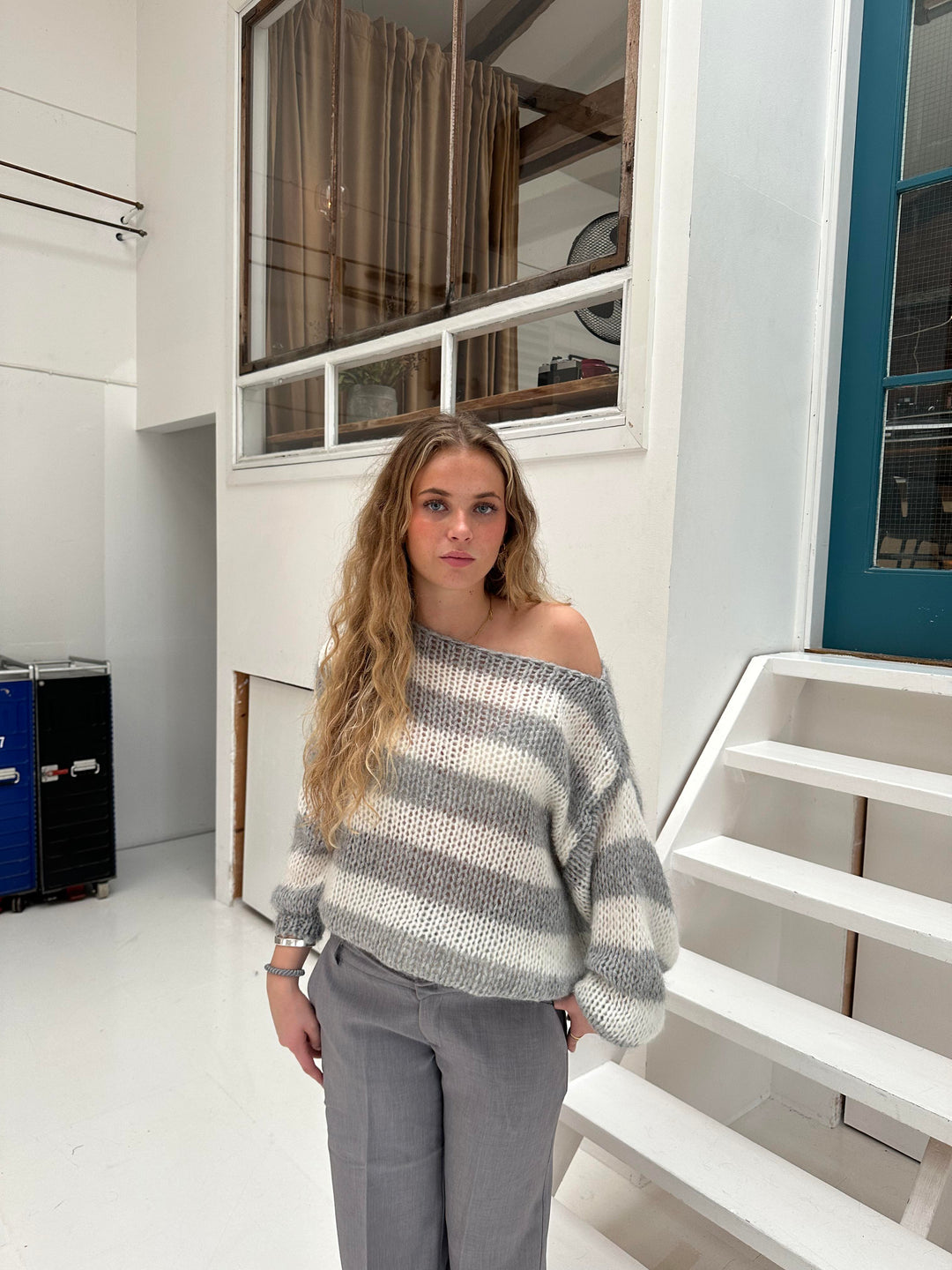 Lena | Women's Striped Knitted Sweater