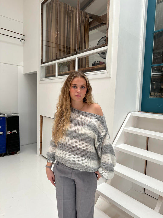Lena | Women's Striped Knitted Sweater
