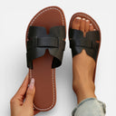 Women’s Minimalist Flat Slide Sandals Non-Slip Sole